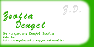 zsofia dengel business card